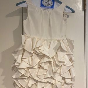 J crew off white flower girl dress